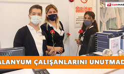 Alanyum çalışanlarını unutmadı