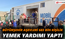 Büyükşehir aşevleri 683 bin kişilik yemek yardımı yaptı