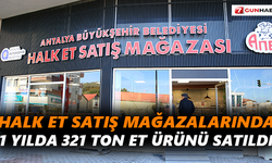 Halk Et Satış Mağazalarında 1 yılda 321 ton et ürünü satıldı
