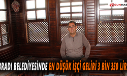 İbradı Belediyesinde En Düşük İşçi Geliri 3 Bin 350 Lira