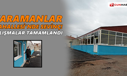 Karamanlar Mahallesi’nde sevinç! Çalışmalar tamamlandı