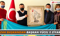 Kazak başkandan Başkan Yücel’e ziyaret