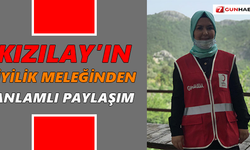 Kızılay’ın iyilik meleğinden anlamlı paylaşım