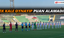 Tek kale oynayıp puan alamadık