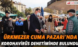Cuma Pazarına korona denetimi yapıldı