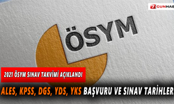 2021 ÖSYM Sınav takvimi açıklandı!