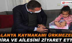 Kaymakam Ürkmezer'den Hira ve ailesine ziyaret