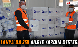 Alanya'da 250 aileye yardım