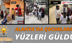 Alanya'da çocukların yüzleri güldü