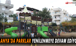 Alanya'da parklar yenilenmeye devam ediyor