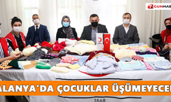 Alanya’da çocuklar üşümeyecek