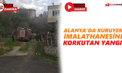 Alanya’da kuruyemiş imalathanesinde korkutan yangın!