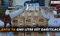 Alanya’ya 4360 litre süt dağıtılacak