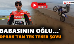 Babasının oğlu… Toprak’tan tek teker şovu