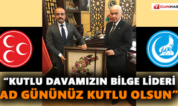 Demirağ: Kutlu davamızın bilge lideri ad gününüz kutlu olsun