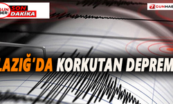Elâzığ'da Korkutan deprem!