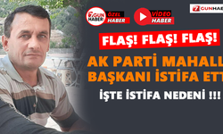 FLAŞ! AK Parti Mahalle Başkanı istifa etti