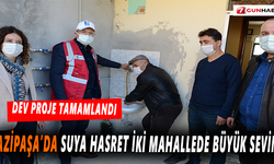 Gazipaşa’da suya hasret iki mahallede büyük sevinç