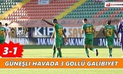 Güneşli havada 3 gollü galibiyet