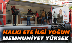 Halk Ete ilgi yoğun memnuniyet  yüksek