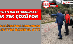 Kanalizasyon sorununa Muhittin Böcek el attı
