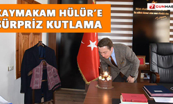 Kaymakam Hülür’e sürpriz kutlama