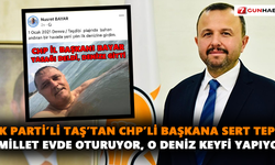 CHP İl Başkanı denize gitti! Tepkiler arka arkaya geldi