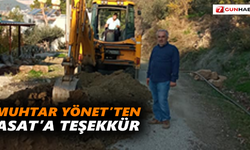 Muhtar Yönet’ten ASAT’a teşekkür