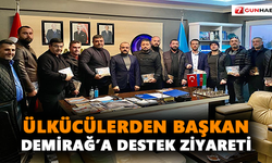 Ülkücülerden Başkan Demirağ’a destek ziyareti