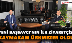 Yeni Başsavcı’nın ilk ziyaretçisi Kaymakam Ürkmezer oldu