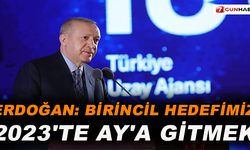Erdoğan :Birincil hedefimiz 2023'te Ay'a gitmek