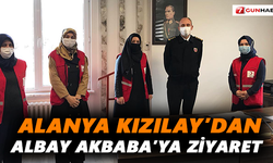 Alanya Kızılay’dan Albay Akbaba’ya ziyaret