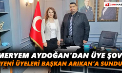 Aydoğan’dan üye şov! Yeni üyeleri Başkan Arıkan’a sundu
