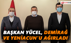Başkan Yücel, Demirağ ve Yeniacun’u ağırladı