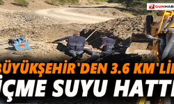 Büyükşehir'den 3.6 km'lik  içme suyu hattı