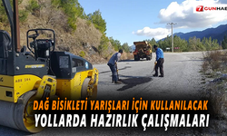 Dağ Bisikleti yarışları için kullanılacak yollarda hazırlık çalışmaları