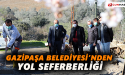 Gazipaşa Belediyesi'nden yol seferberliği