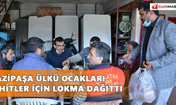 Gazipaşa Ülkü Ocakları, şehitler için lokma dağıttı