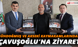 Gündoğmuş ve Akseki Kaymakamlarından Çavuşoğlu’na ziyaret