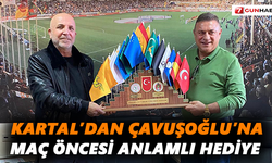Kartal’dan Çavuşoğlu’na maç öncesi anlamlı hediye 