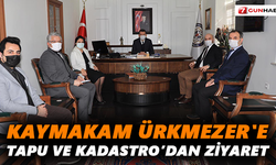Kaymakam Ürkmezer'e Tapu Ve Kadastro’dan ziyaret