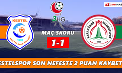 Kestelspor son nefeste 2 puan kaybetti