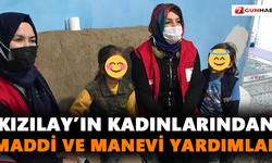 Kızılay’ın kadınlarından maddi ve manevi yardımlar