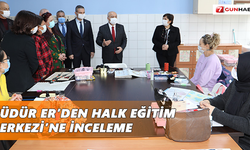 Müdür Er’den Halk Eğitim Merkezi’ne inceleme