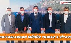 Muhtarlardan Müdür Yılmaz’a ziyaret