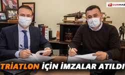 Triatlon için imzalar atıldı