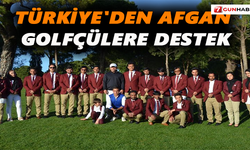 Türkiye'den Afgan Golfçülere destek