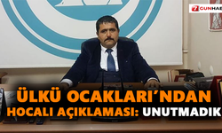 Ülkü Ocakları’ndan Hocalı açıklaması: Unutmadık