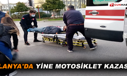 Alanya'da yine motosiklet kazası!