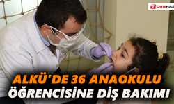 ALKÜ’de 36 Anaokulu öğrencisine diş bakımı